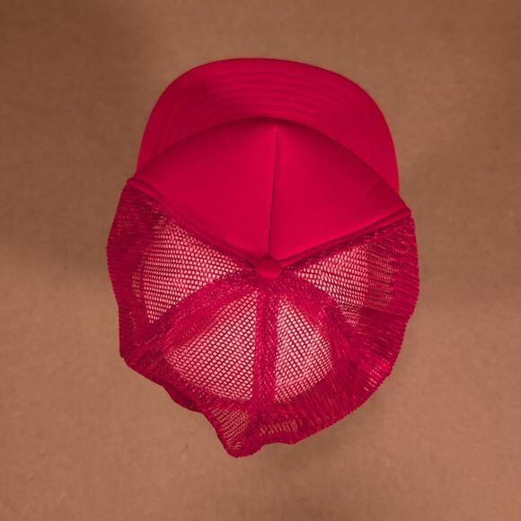 Vintage 90s Haddix Lumber Hat Red Mesh Snapback Trucker Cap Mad Hatter Sri Lanka - Picture 7 of 8